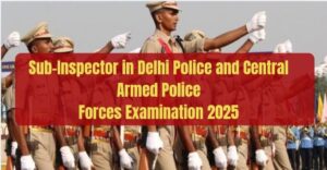 SSC CPO Sub Inspector Recruitment 2025