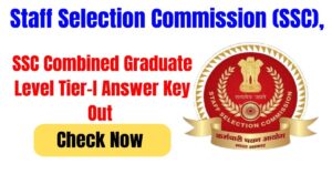 SSC CGL Tier-I Answer Key 2025