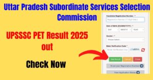 UPSSSC PET 2025 Result