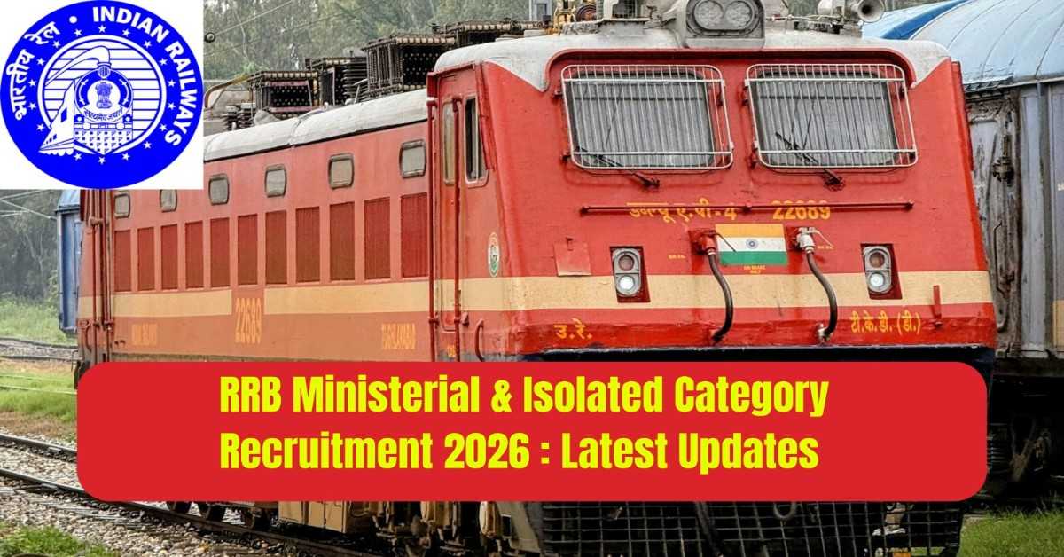 RRB Ministerial & Isolated Category Recruitment 2026