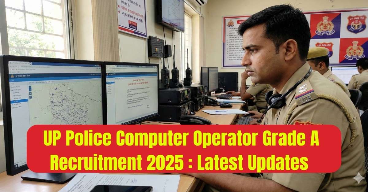 UP Police Computer Operator Grade A Recruitment 2025