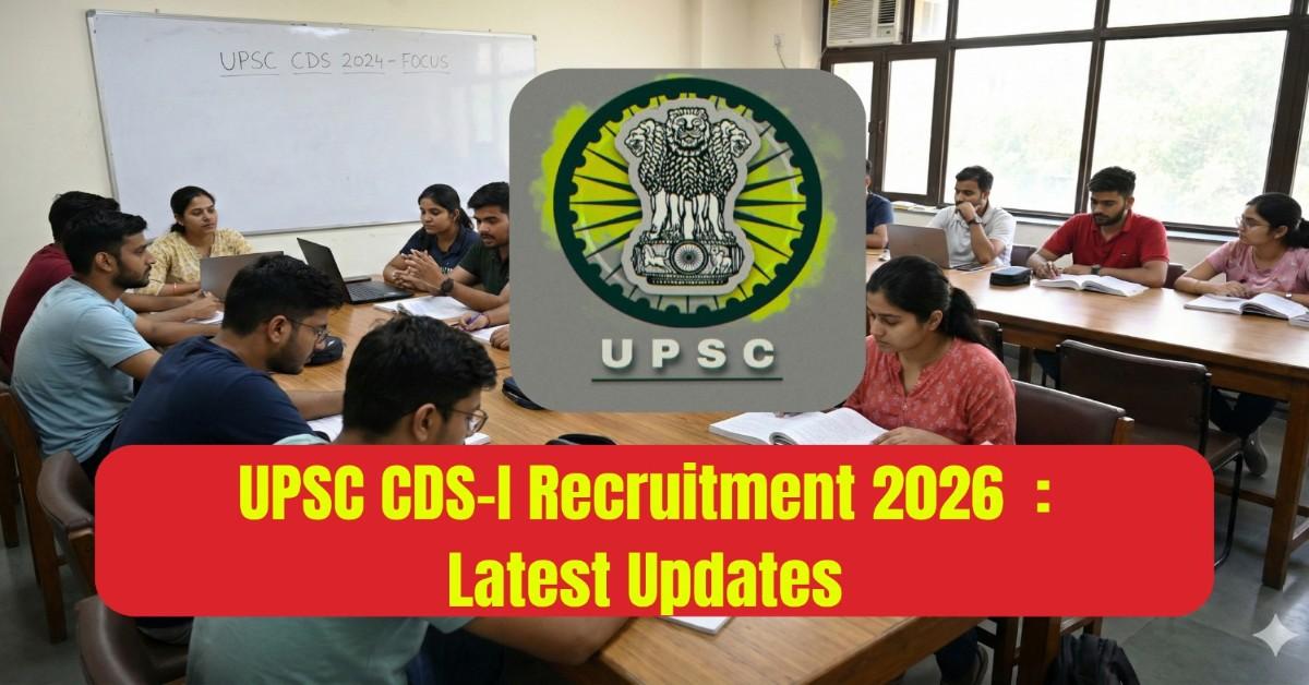 UPSC CDS I Recruitment 2026