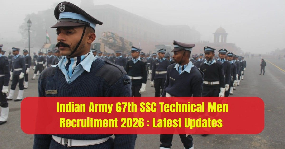 Indian Army 67th SSC Technical Men Recruitment 2026